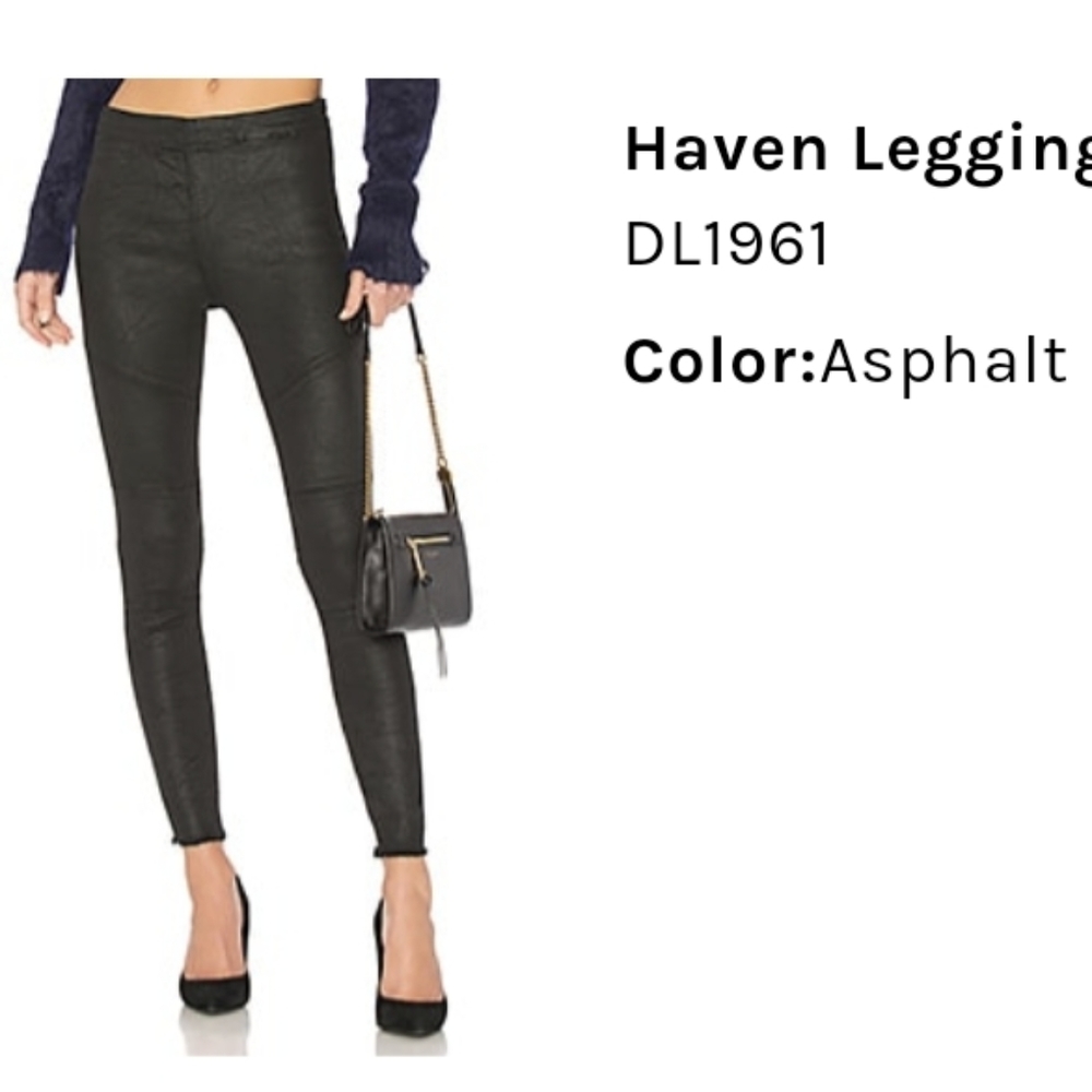 DL1961 faux leather denim
